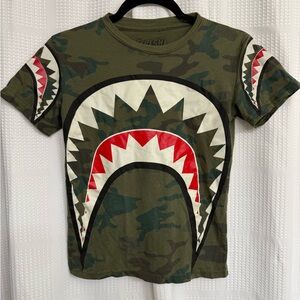 Fresh Laundry Camo Shark Bite Kids T-Shirt